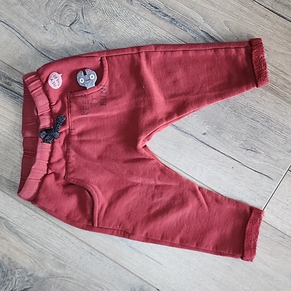 Zara Red Sweatpants 18 - 24 M